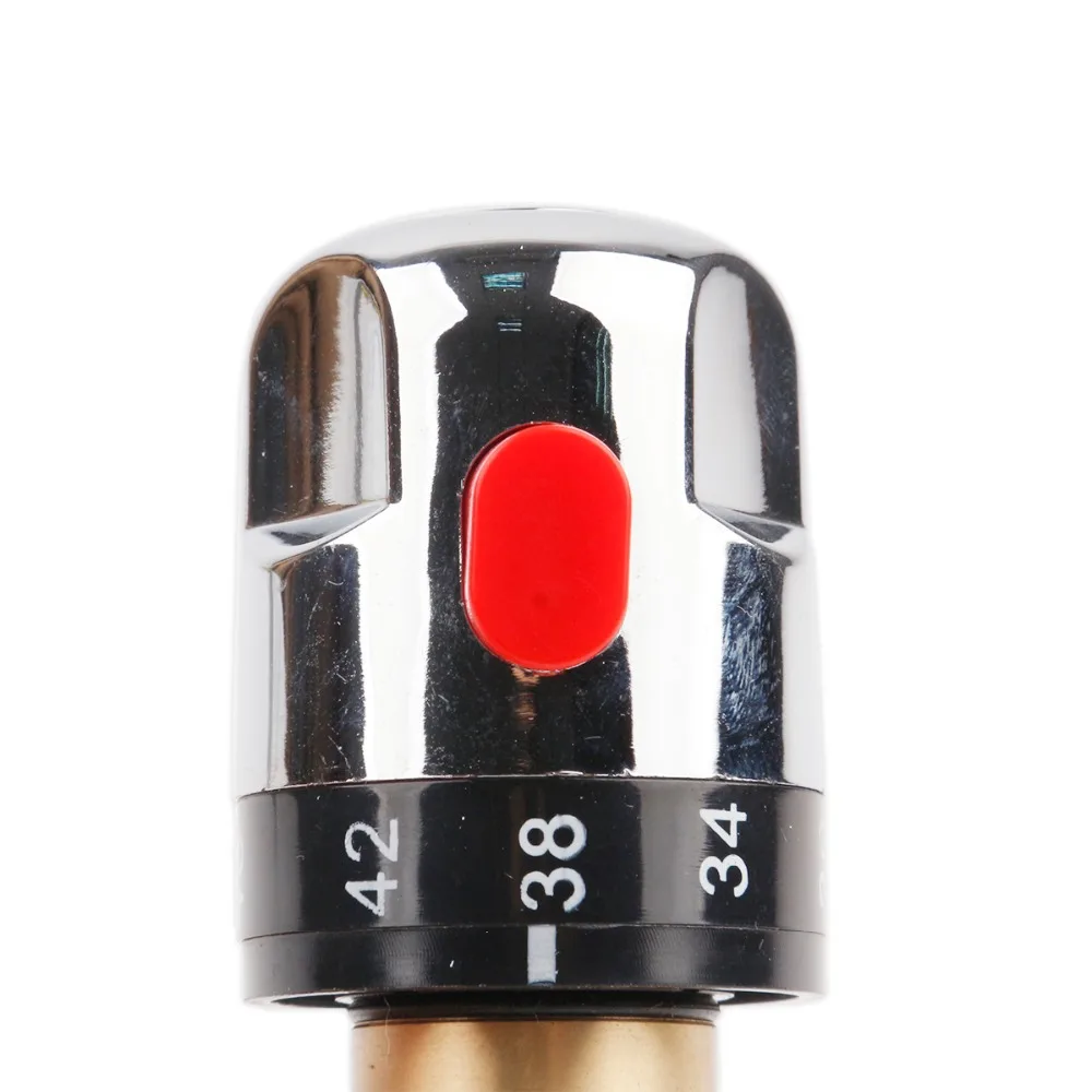 DN15(G1/2) Brass Thermostatic Mixing Valve Hot&Cold Water Shower Solar Water Heater Valve Water Temperature Thermostatic Mixer