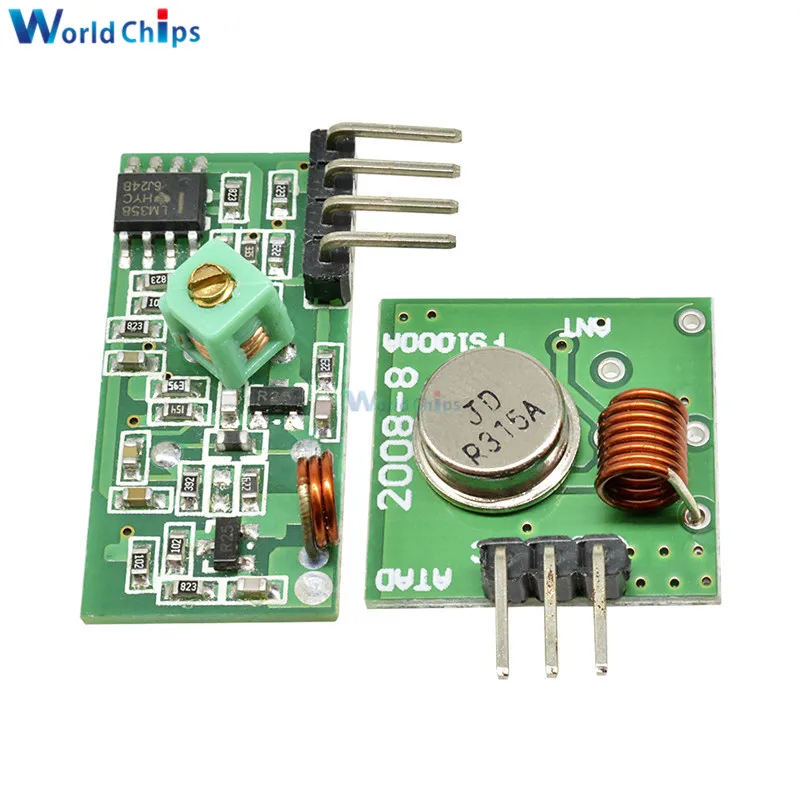 Diymore 315 мгц радиочастотный передатчик и приемник Ссылка Комплект для Arduino/ARM/MCU WL