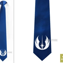 Джедай символ Мужской Жаккардовый тканый тонкий узкий 2," галстук 6 см Галстук Свадебная вечеринка галстук для жениха запонки LK029M