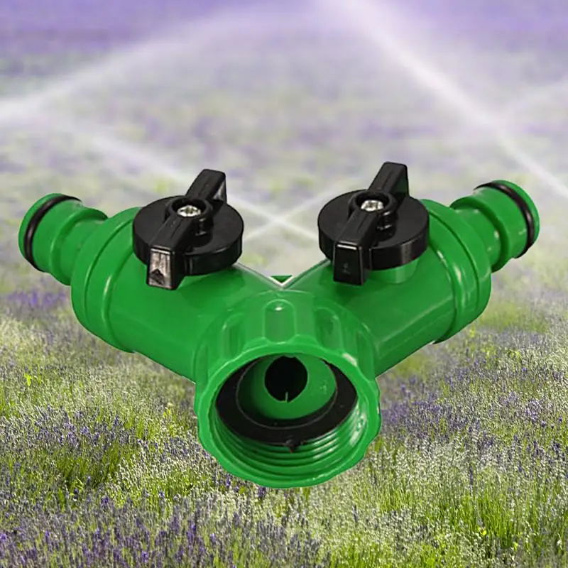 

High Quality ABS Plastic Hose Pipe Tool 2 Way Connector Adapter 2 Way Tap Garden Hoses Pipes Splitters