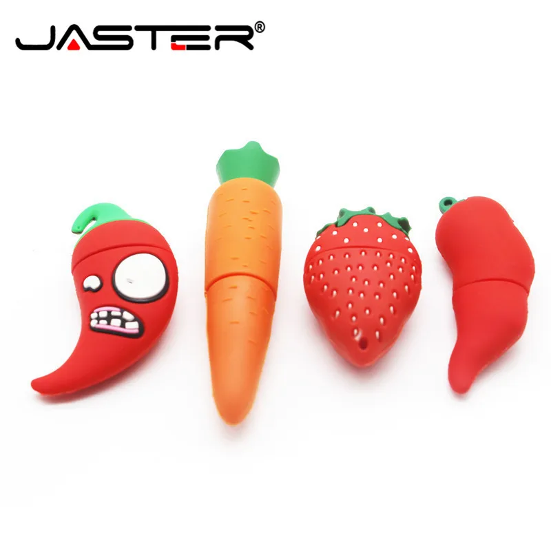 JASTER клубника искусственная морковь usb флэш накопитель ягоды Флешка 8 ГБ 16 32 фрукты