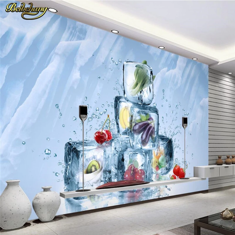 beibehang Custom photo wallpaper wall murals stickers summer ice fruit and vegetable living room TV papel de parede | Обустройство