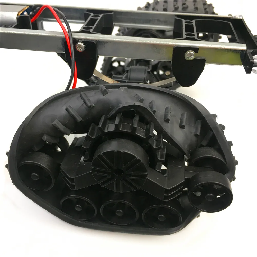 Вездеход резиновый трек колеса робот шасси военный грузовик 4WD скалолазание DIY модифицированный автомобильный комплект