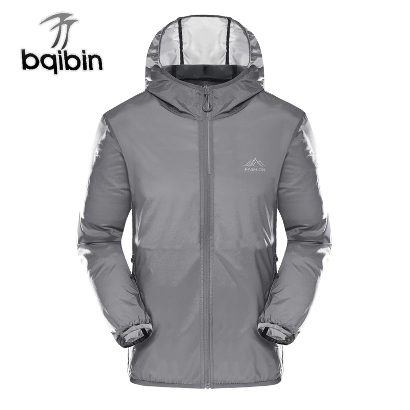 

Windbreaker Men Casual Spring Autumn Lightweight Jacket 2019 New Arrival Hooded Contrast Color Zipper Up Jackets Outwear