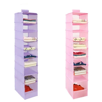

Linen Cotton 9 Cell Hanging Bag Storage Organizer For Sundries Bra Socks Door Wall Closet Clothing Shoe Storage Bag