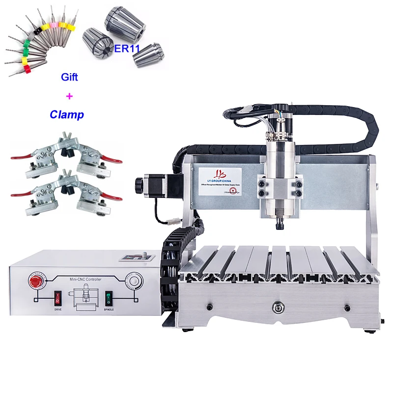 

1.5KW CNC Router 3040 Metal Cutting Machine Ball Screw CNC 4030 with CNC Kit Engraving Tools Clamp ER11 Collect Chuck