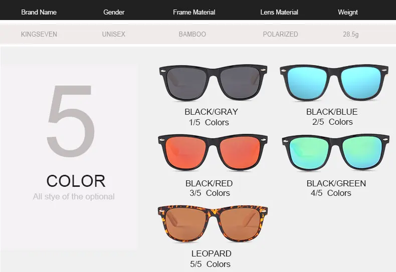KINGSEVEN новые модные Бамбуковые мужские Солнцезащитные очки Ретро Винтажные женские деревянные солнцезащитные очки UV400 очки Gafas De Sol ручной работы