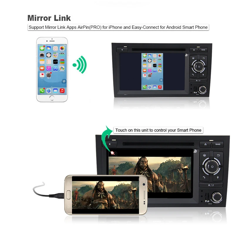 Sale Android 9.0 2G RAM Car DVD GPS Navigator for Audi A4 GPS (2002-2008) Audi S4/RS4/8E/8F/B9/B7 car radio With GPS Bluetooth wifi 12