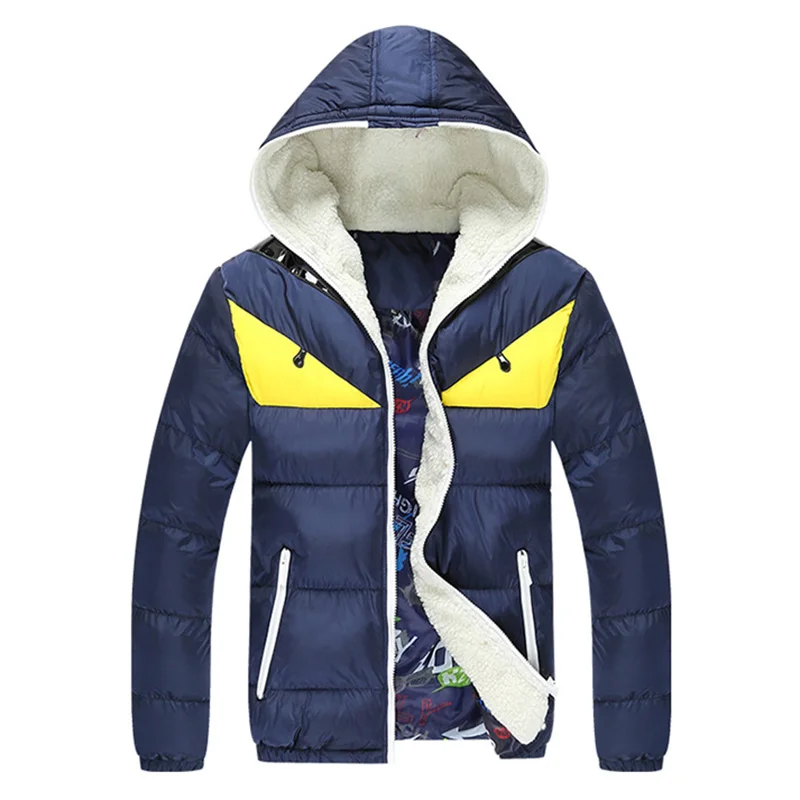 Thick Bomber Jackets Men Fashion Stand Collar Slim Fit