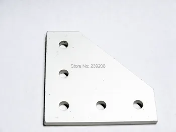 

5 hole 90 degree joining plate Aluminium CNC machining clear anodized v slot openbuilds for 2020 aluminum profiles1pc