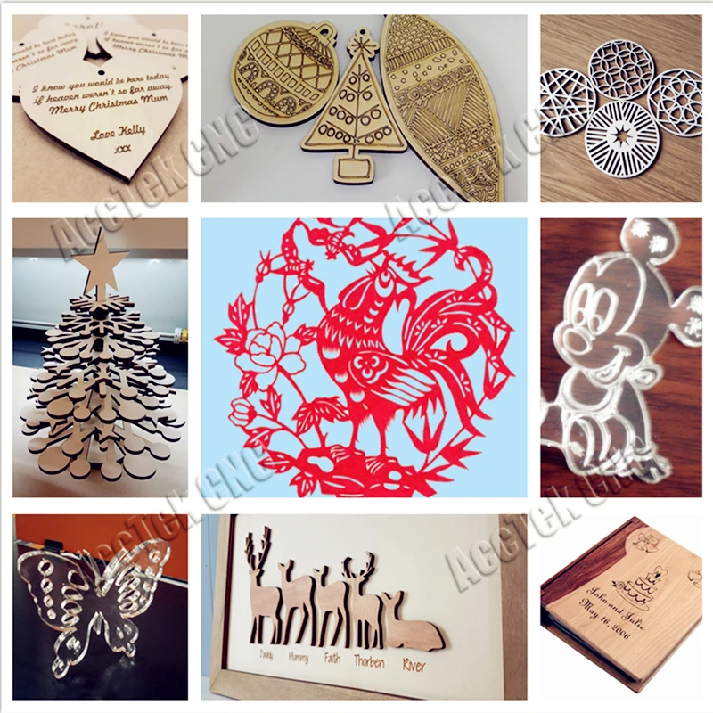 

High quality Jinan AccTek laser engraving cutting machine/laser engraving machine price for non-metal materials