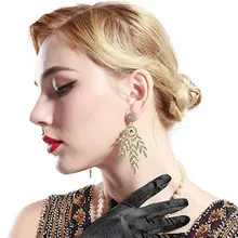 Женская мода Новое поступление gatsby серьги набор флаппер большой 1920 s 50 s стиль серьги в форме капли современные ювелирные изделия