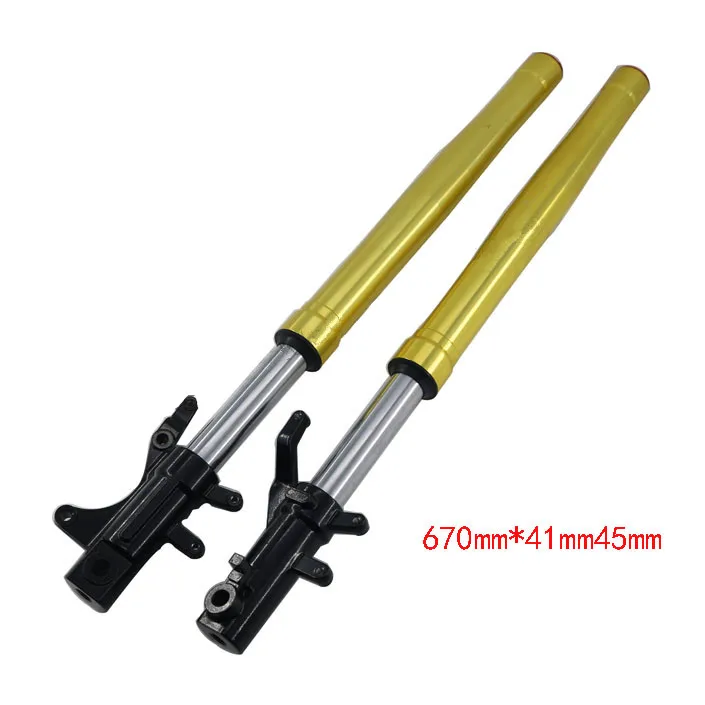 

Motorcycle Front Shock Absorbers Front Fork 670mmx41mmx45mm For Kawasaki Honda Msx125 M3 For Monkey Bike Dirt Bike Modify