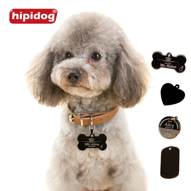 hipidog free personalized engraving text dog tag engraved dog cat