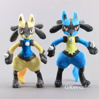 

2 Pcs/Set Anime Mega Lucario X&Y Plush Toy Soft Stuffed Animals Children Soft Dolls 12" 30 cm
