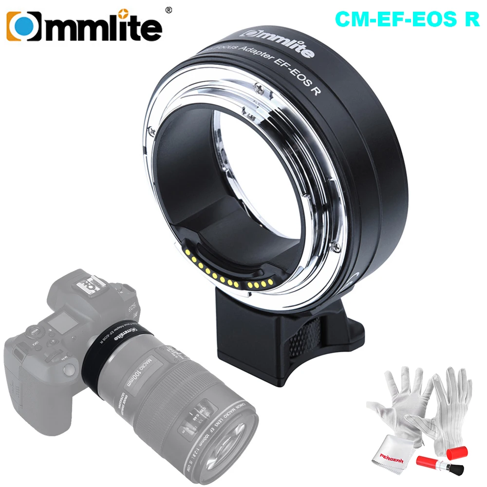 

Commlite Electronic AF Lens Mount Adapter from Canon EF/EF-S Lens to Canon EOS R RF-Mount Full-frame Camera