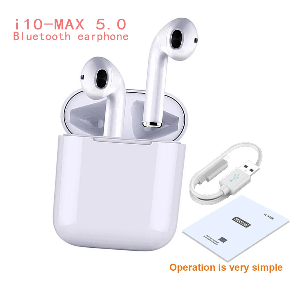 

I10 MAX Bluetooth Earpiece Wireless Bluetooth 5.0 Earbuds Touch Wireless Headset mini Bluetooth Microphone Stereo Earphones