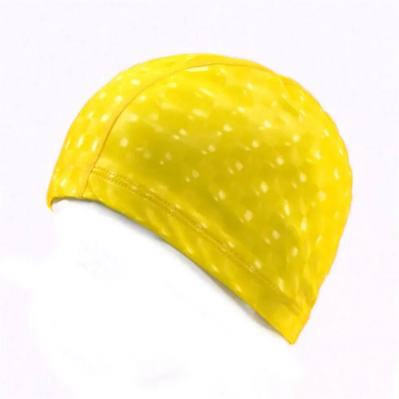 20 штук Для женщин и мужчин воды Cube сетки Плавание ming Кепки s, ухо длинные волосы защиты спортивные Плавание бассейн Кепки, для мальчиков-подростков и девочек PU Водонепроницаемый Плавание Hat - Цвет: Цвет: желтый