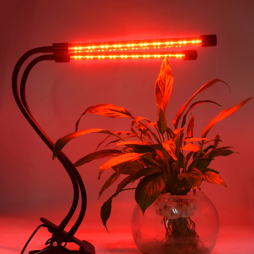 40Red + 20 синий светодиодный Grow Light 8 уровень затемнения 3/9/12H Вкл/таймер выключения лампы 20 Вт для цветочных растений 60 шт. светодиодный