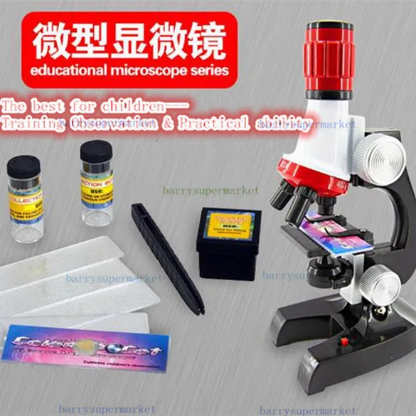 

1200X 100X 400X Trinocular biological microscope Focusable Science and Education microscope kit refined Scientific Instruments