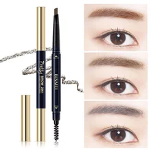 Профессиональный двухсторонний бровей карандаш с щеткой Водонепроницаемый длительный МАКИЯЖ автоматический глаз для бровей, косметический HJL2018