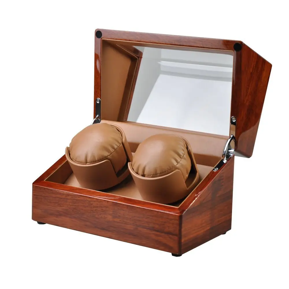 Роскошные часы Winder Japan Motor Case Box Бразилия палисандр Германия Качество шейкер