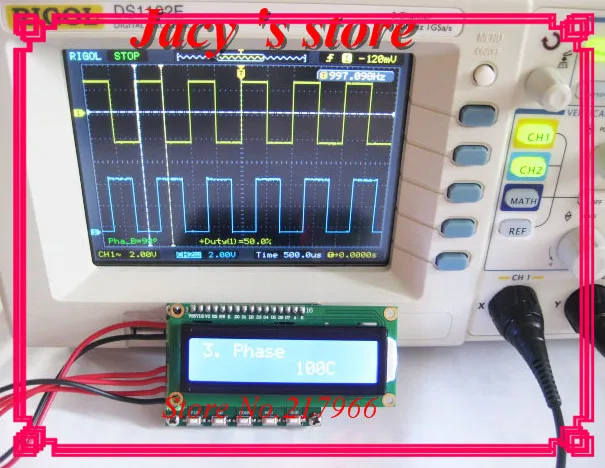 Многофункциональный Генератор импульсных сигналов Регулируемая фаза два выхода управление передачей сигнала частотомер, модуль, PP