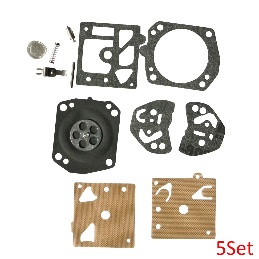 CARBURETOR 5Set REBUILD KIT For HUSQVARNA 257 250R POULAN 2800 3300