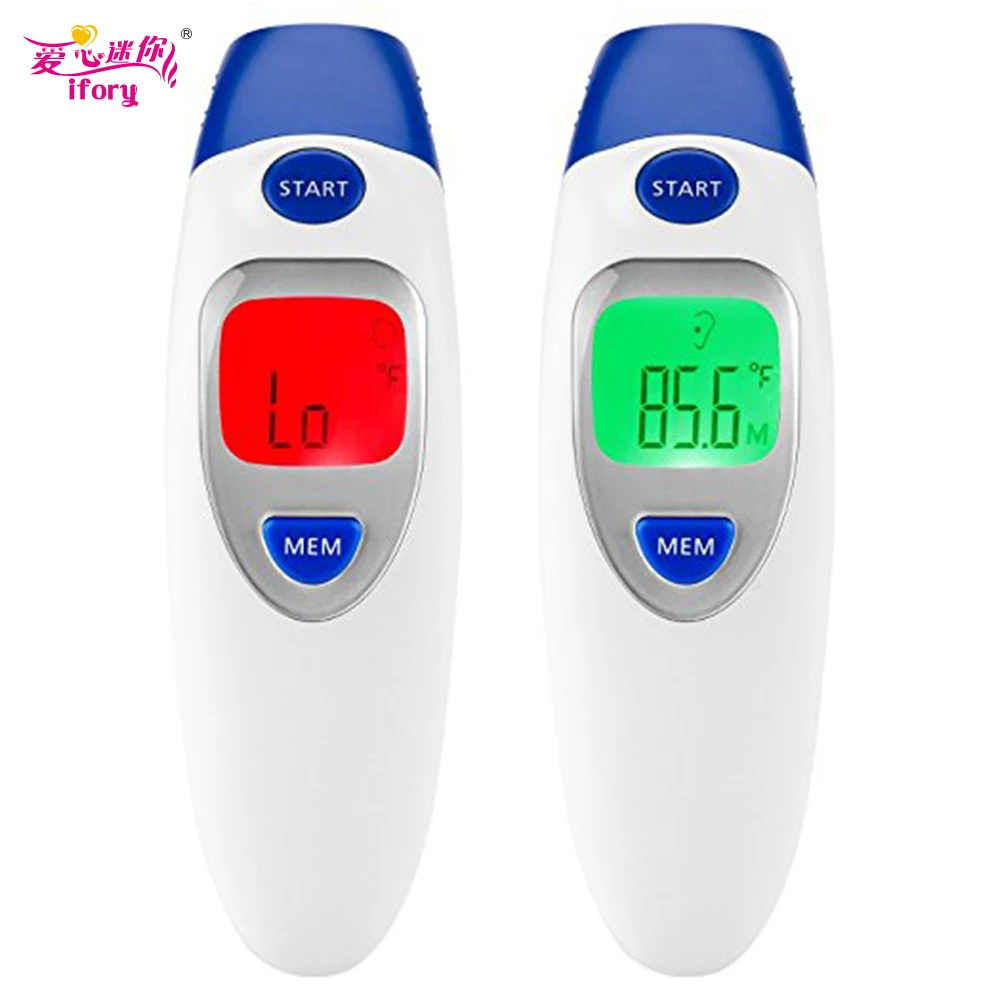 

Ifory Medical Infrared LCD Thermometer Non-contact Baby Adult Multifunction Thermometer Fever Measurement Forehead & Ear