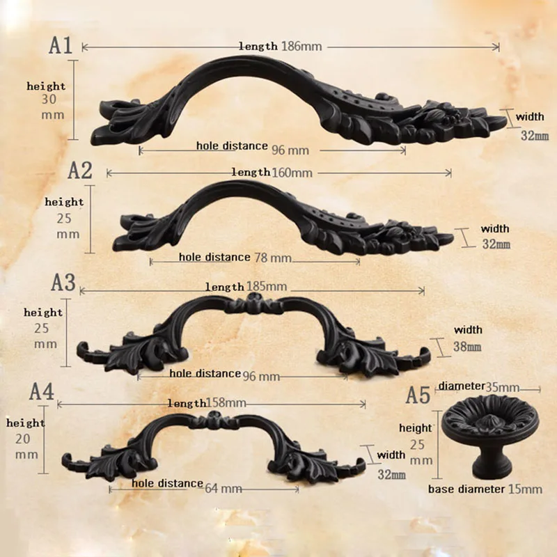 1 шт. ручки для антикварной мебели винтажный шкаф для шкафа Ручка для шкафа с выдвижными ящиками и ручка мебельная фурнитура тянет