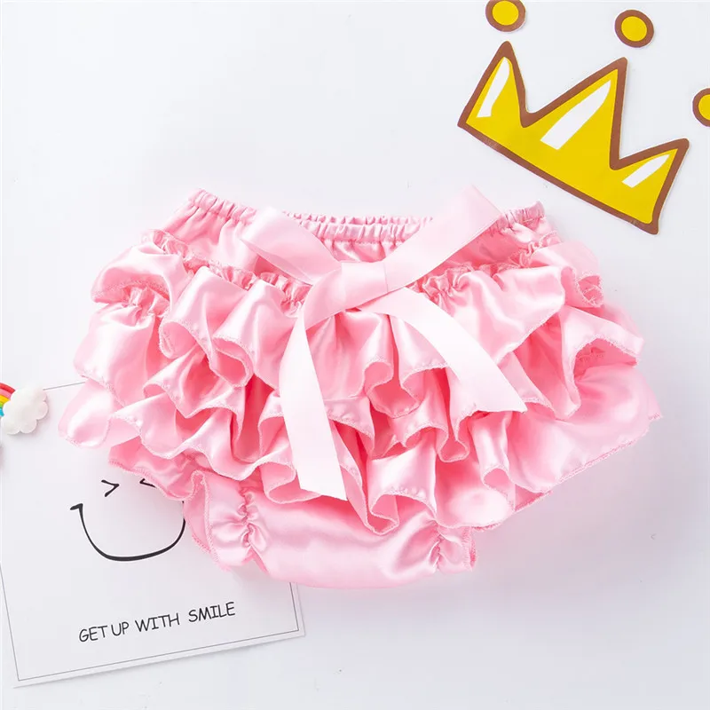 

Bowknot Ruffle Bloomer Nappy Underwear Panty Diaper Toddler Baby Infant Girl kid white colour short pants boy broekjes jongen