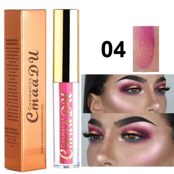 

Cmaadu metallic shimmer eyeshadow cream waterproof long lasting diamond gold silver eyeliner gel bronzer contour kit HF068