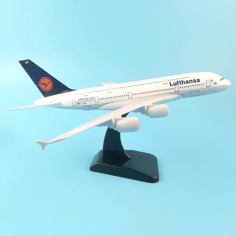 

JASON TUTU Plane Model Airplane Model Lufthansa Airbus A380 Aircraft Model 1:200 Diecast Metal 20cm Airplanes Plane Toy Gift
