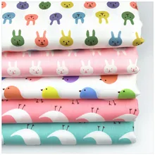 40*50 см 5 шт. Colos мультфильм печатных хлопок ткань Telas комплект DIY лоскутное шитье детские игрушки материал лоскутное постельное белье Tecido
