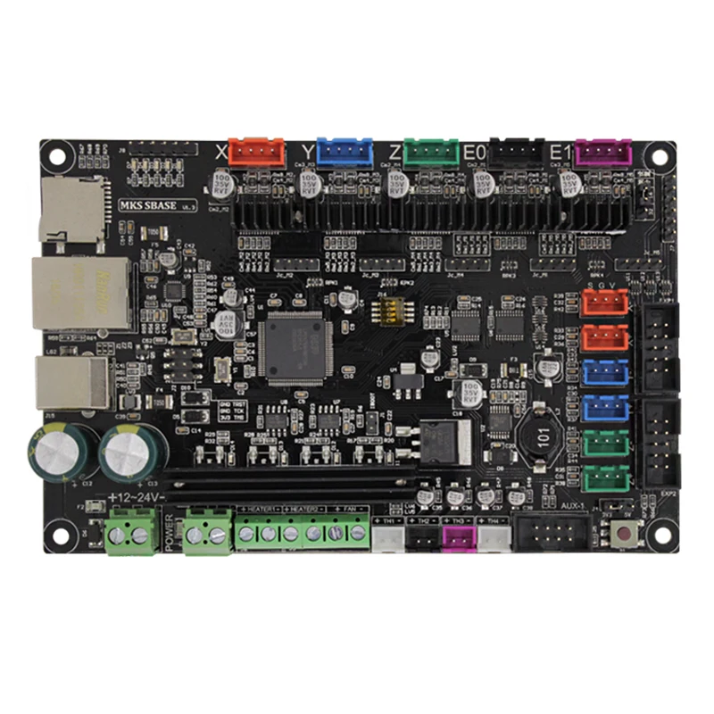 3Dprinter Smoothieware controller board MKS BASE V1 3 opensource 32bit Smoothieboard Arm support Ethernet preinstalled heatsink