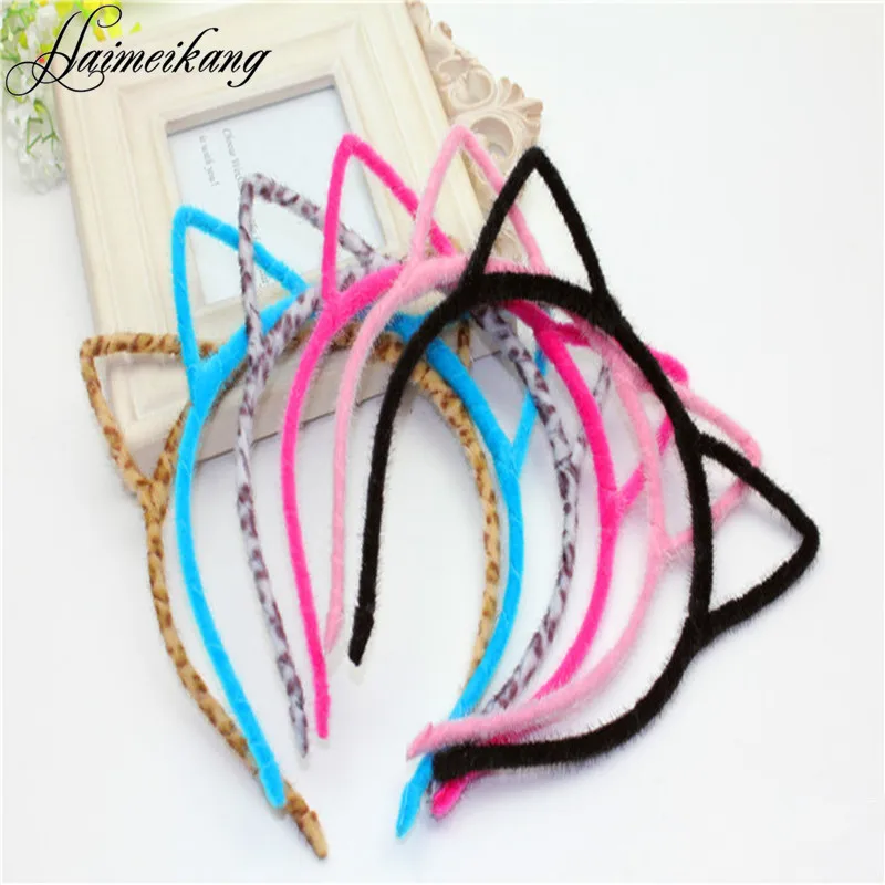 Girls Cat Ears  Hairband  6 Colors Stylish Women  HeadbandSexy Self Photo Prop Hair Band Accessories Headwear