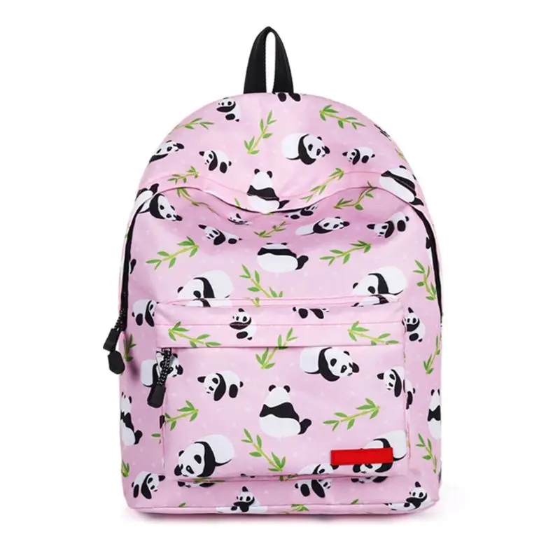 ##BUY 2019 Women #039;s Animal Panda Printed Backpack Girls School Bags For Teenager Travel Large Knapsack Rucksack