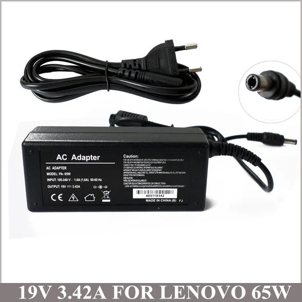 

19V 3.42A 65W Notebook AC Adapter Charger Power Cord For Lenovo G475 G560e G565 U310 U410 G530-4151 4446