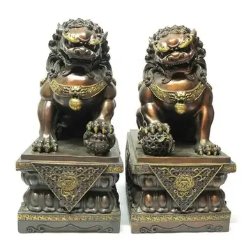 

The opening of Beijing copper copper lion lion a talisman of feng shui ornaments