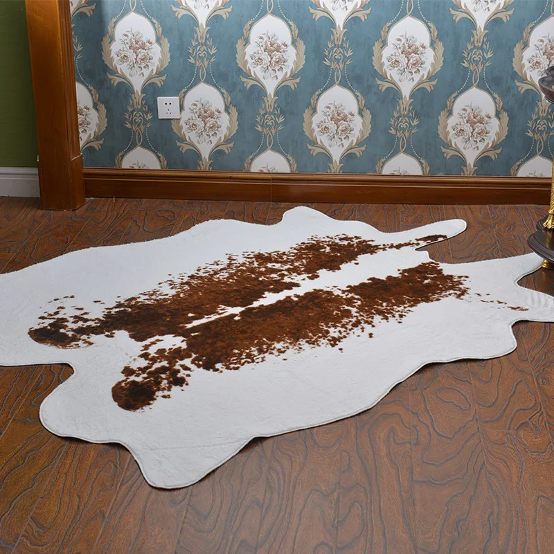 Зебра/корова печатных ковер PV имитация кожи ковры животных шкуры натуральный коврик для детской комнаты в форме слона декоративные коврики одежда стрельба реквизит