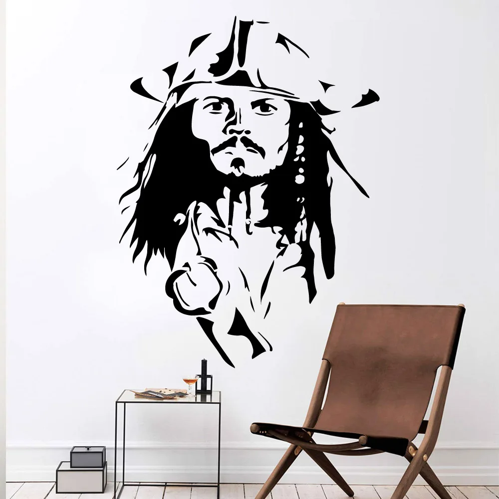

Pirates Captain Jack Wall Stickers Vinyl Decor For Kids Room Living Room Decoration Decal Art Sticker Murals