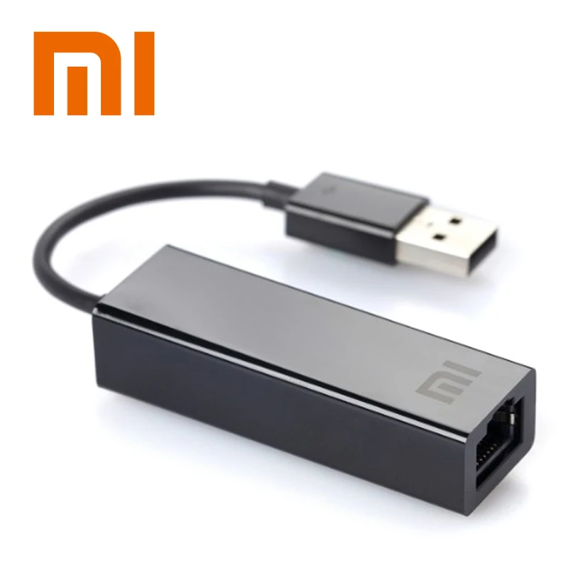 Оригинальный Xiaomi USB к RJ45 внешняя карта Ethernet сетевой адаптер 10/100 Мбит/с для ТВ