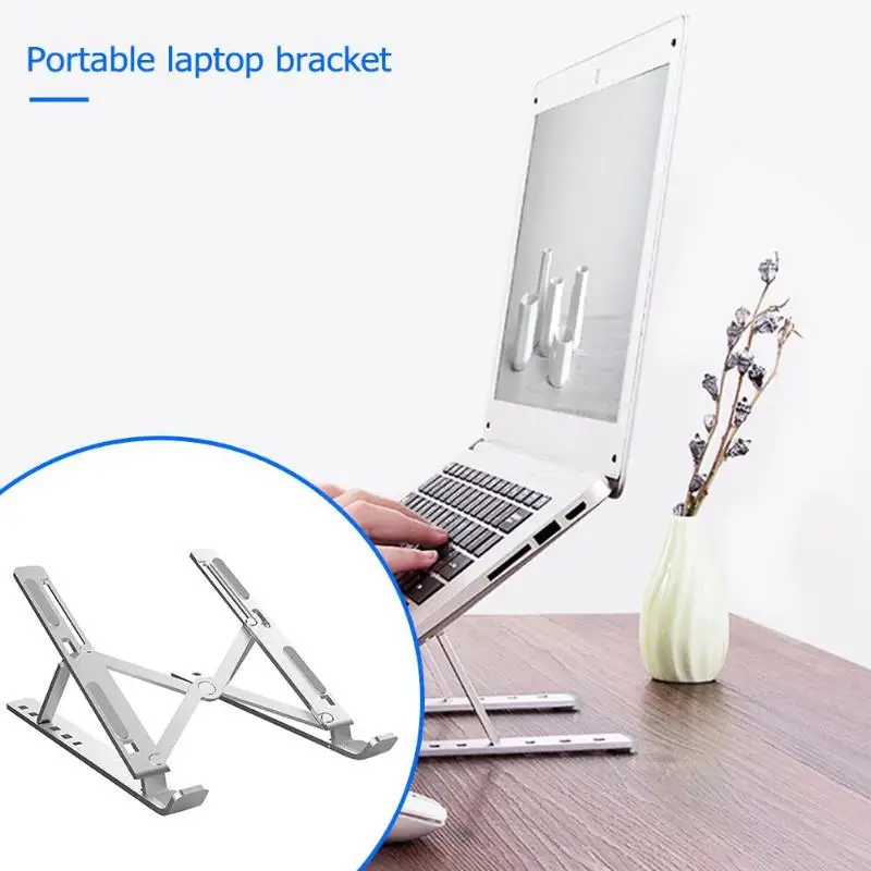 2019 Laptop Stand Folding Portable Adjustable Laptop Office Lapdesk.Ergonomic Notebook Stand Heighten Holder Support 10-15 Inch (8)