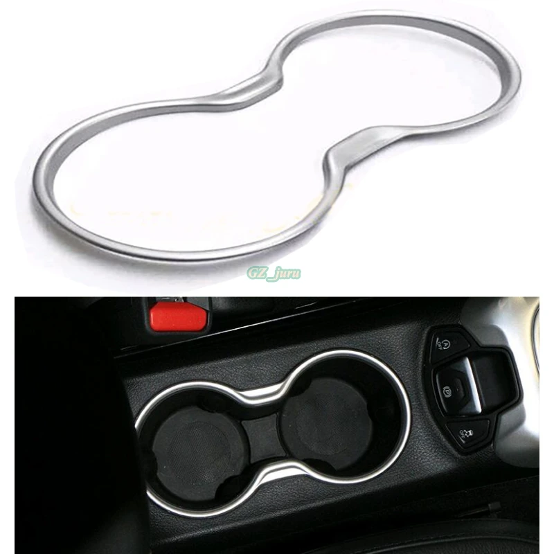 Accessories Fit For Jeep Compass 2017 Chrome Cup Holder Frame Panel