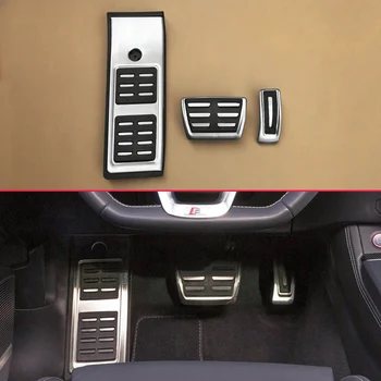 Car Pedal Non-Slip Cover Mat For 2017 2018 2019 Audi Q5 SQ5 FY No Drill Gas Brake Footrest Steel Accelerator Overlay Accessories Car Pedal Non-Slip Cover Mat For 2017 2018 2019 Audi Q5 SQ5 FY No Drill Gas Brake Footrest Steel Accelerator Overlay Accessories