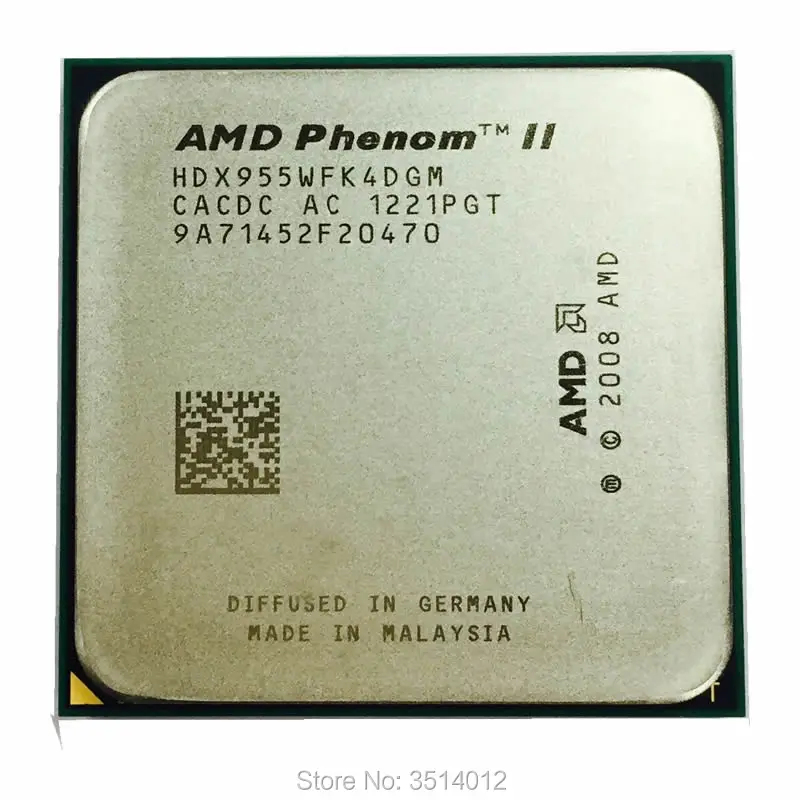 Четырехъядерный процессор AMD Phenom II X4 955 3 2 ГГц 95 Вт HDX955WFK4DGM/HDX955WFK4DGI Socket AM3|socket am3|phenom ii