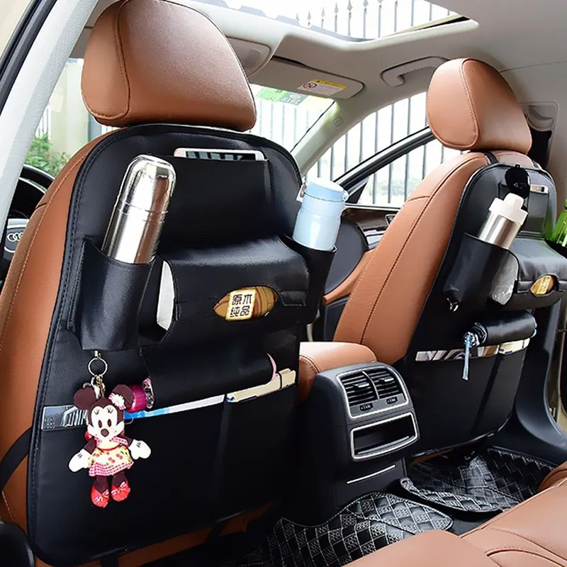 JX-LCLYL Car Seat Back Storage Bag Tidy Organiser Pocket Pouch Phone iPad Holder