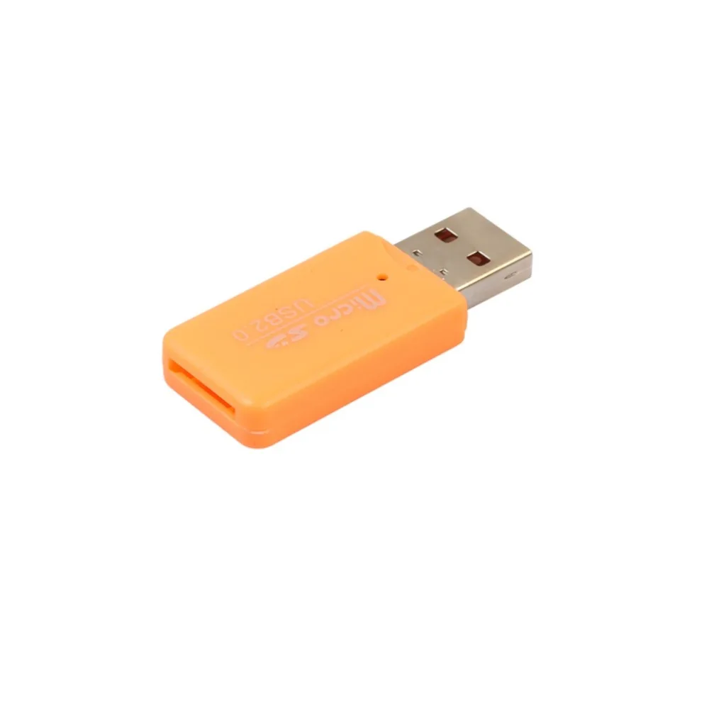 Эдал 5 шт./упак. Mini-USB 2,0 Card Reader для Micro SD карты памяти адаптер Plug and Play для планшета PC разные цвета