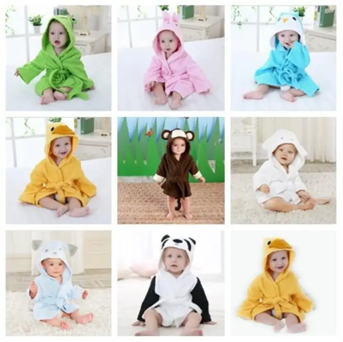 Retail-Baby bathrobes/children's bath towel/infant hooded bath towel/Animal cartoon/modeling bath robe