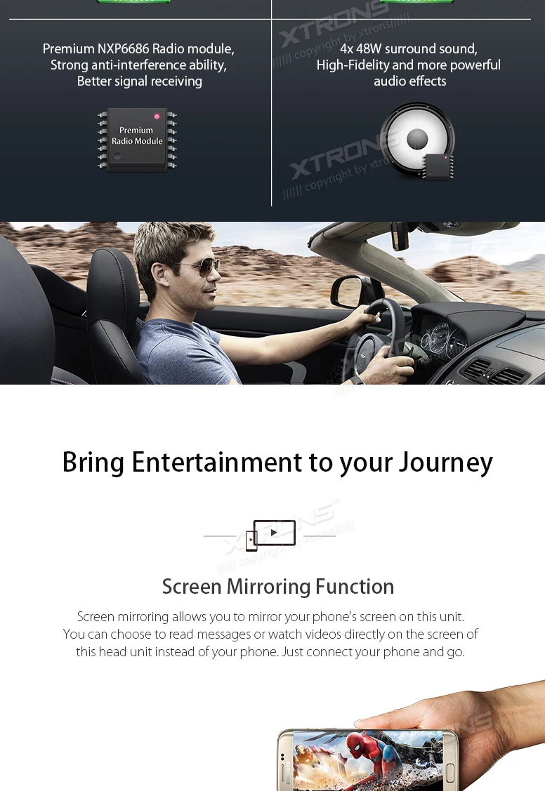 Discount XTRONS 2 Din 7" HD Android 7.1 Radio GPS HDMI Car DVD Player for Mercedes Benz W209 W203 C180 C200 C220 C230 C240 C250 C270 W463 10